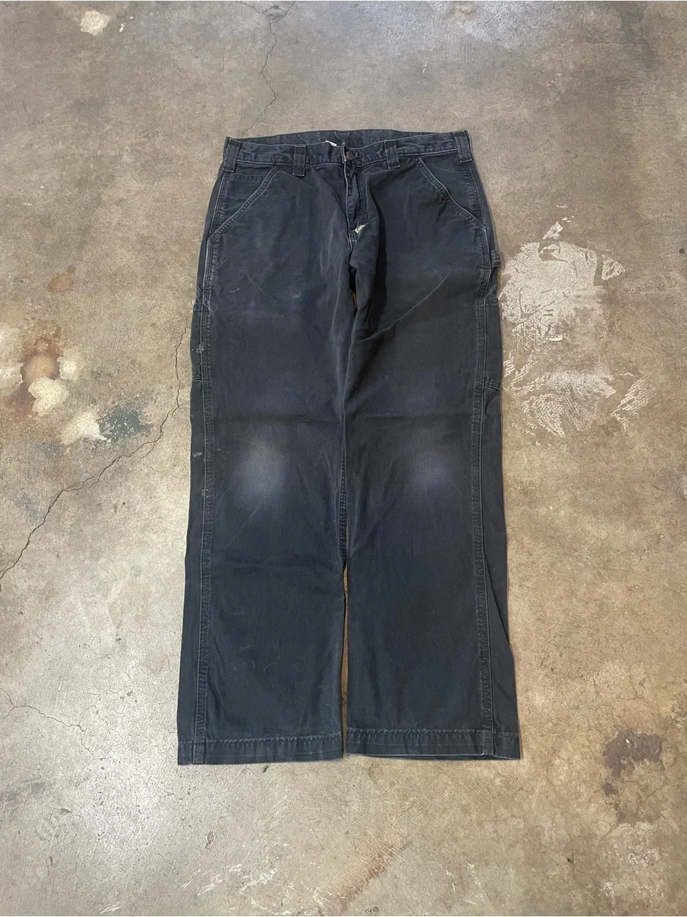 Carhartt B324 BLK Relaxed Fit Carpenter Pants